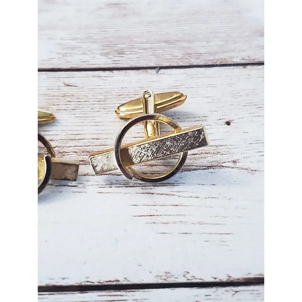Vintage Cufflinks - Gold Tone Fancy